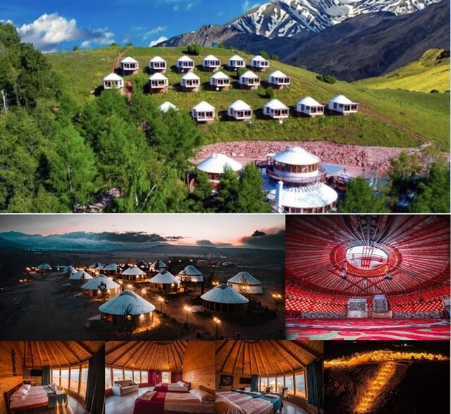 키르기스스탄 유목민의 전통 천막 숙소 유르트. 사진 명상여행사.