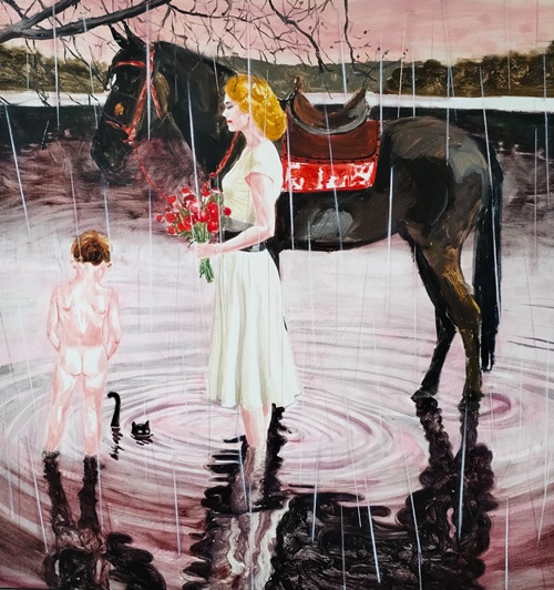 아르트민 갤러리(Artemin Gallery), 미르자 치즈믹(Mirza Cizmic), What the Flowers saw, 2025,  ol on canvas, 67x68cm. 이미지 아르트민 갤러리(Artemin Gallery)