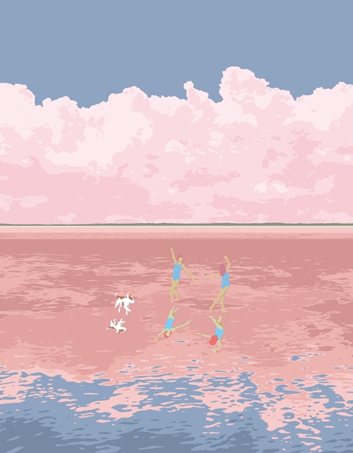 갤러리 휴, 고스(gosce), danse danse danse, 2023, Acrylic on canvas, 116.8x91cm. 이미지 갤러리 휴