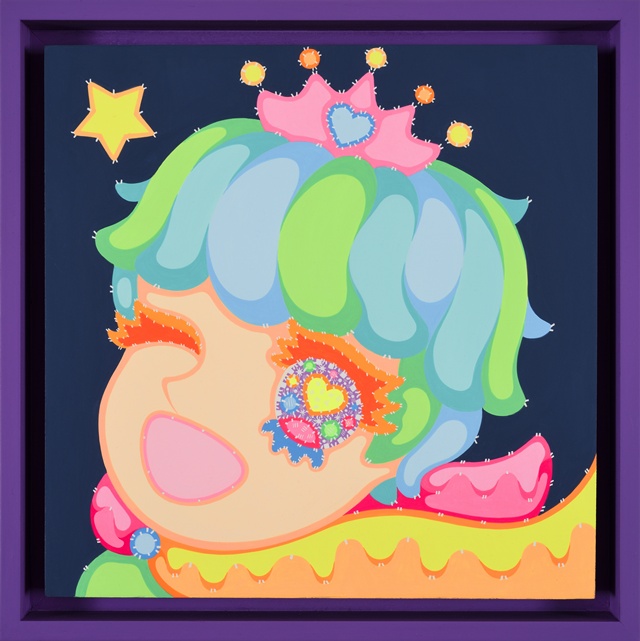 Wonderland, 2025, acrylic on wood, 32x32cm. 이미지 더 트리니티 앳 그랜드 하얏트 서울