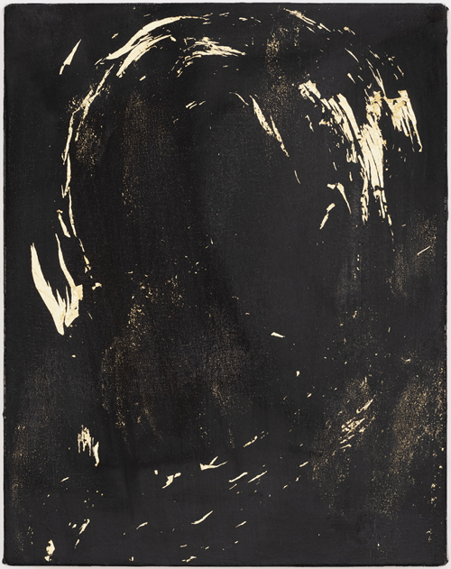 UNTITLED, 2024, Gold Leaf and pigment on canvas, 41 x 32 cm. 이미지 김리아갤러리