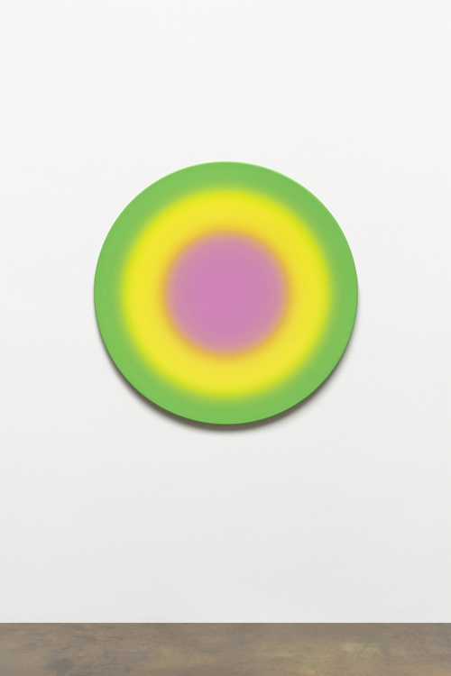 국제갤러리, Ugo Rondinone 우고 론디노네, siebenundzwanzigsterdezemberzweitausendunddreiundzwanzig, 2023, acrylic on canvas, ø120cm. 이미지 한국화랑협회