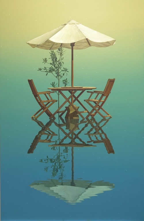 머물렀던, 2025, Oil on canvas, 65.1x100cm. 이미지 본화랑