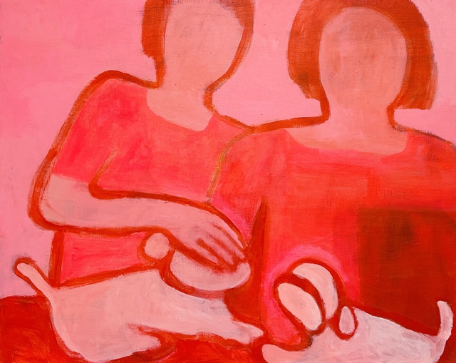 pink day, 2025, acrylic on canvas, 90.9x72.7cm. 이미지 갤러리마리