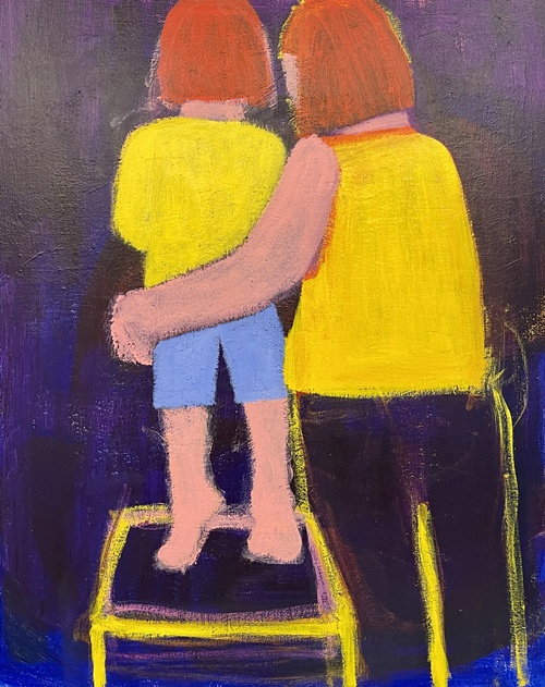 데칼코마니, 2025, acrylic on canvas, 90.9x72.7. 이미지 갤러리마리