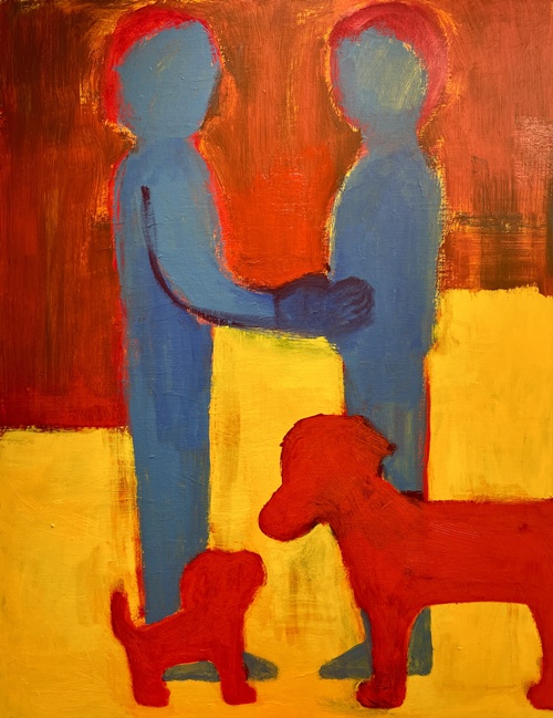 만남, 2025, acrylic on canvas, 116.8x91.0. 이미지 갤러리마리