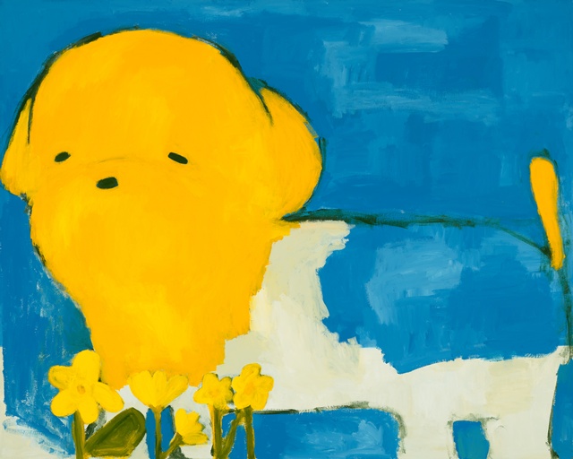 올해도 꽃은 피었는지, 2024, acrylic on canvas, 193.9x130.3cm. 이미지 갤러리마리