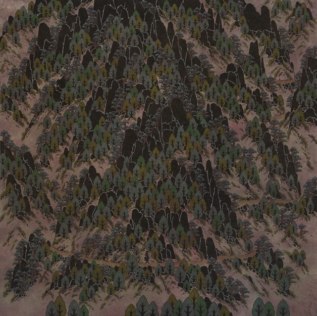 수행자, 2012, 종이에 채색, 100×80cm. 이미지 토포하우스