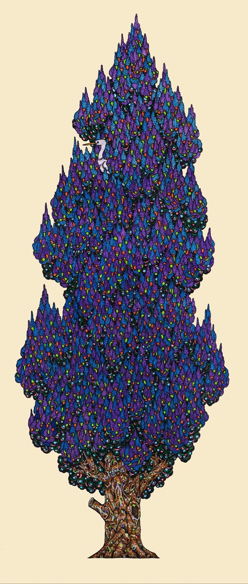 히든플레이스7-02, 2025, 종이에 혼합재료, 80×34cm. 이미지 토포하우스