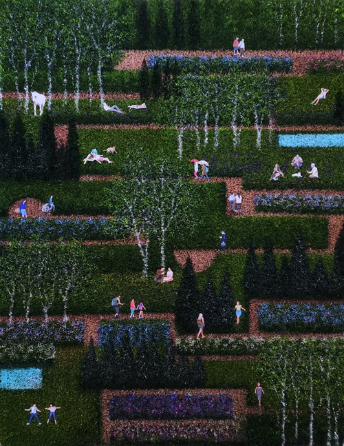 나비의 정원, 2025, Mixed media, 119cmX93cm. 이미지 갤러리나우