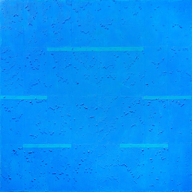 김형대, HALO 25-0630, 2025, Acrylic on canvas, 100 × 100 cm. 이미지 금산갤러리 제공