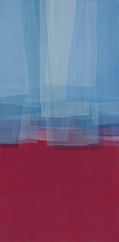 색(色)다른 풍경, 2025, Acrylic on canvas, 30x60cm. 이미지 하랑갤러리 제공