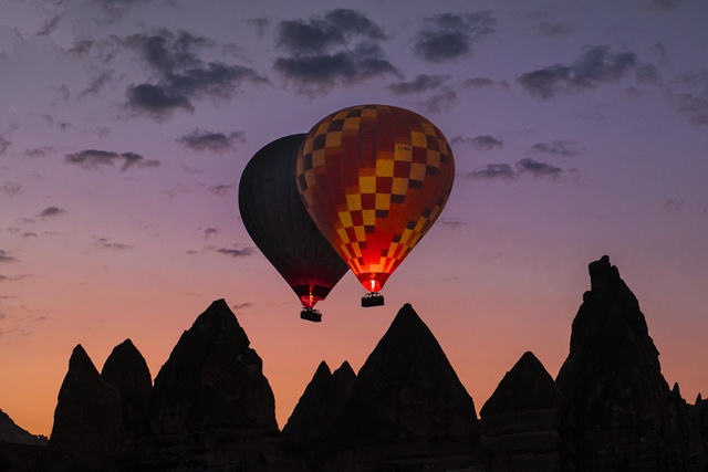 카파도키아 열기구 비행과 일몰 풍경. 사진 주한 튀르키예대사관