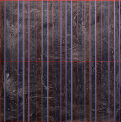 Standing in a bright place 18,  2025, Mixed media on Korean paper, ink cake, pigment,  122x122cm. 이미지 갤러리밈