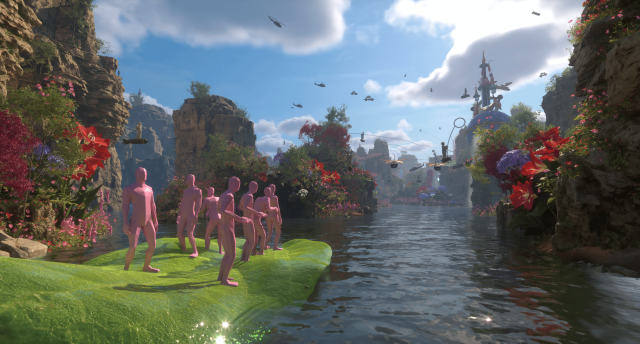 이이남 Lee Lee Nam, 꿈속의 광주 Gwangju in Dream, 2023, Immersive Video, 14.52. 이미지 제공  토퍼스 스튜디오