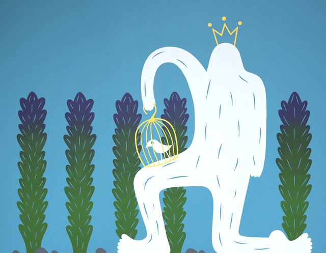 작은 왕국, 2025, Acrylic on canvas, 116x91cm. 이미지 하랑갤러리 제공