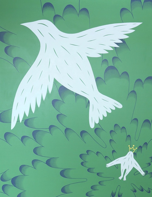 파도, 2025, Acrylic on canvas, 91x116cm. 이미지 하랑갤러리 제공