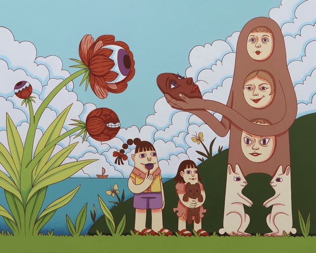 페르소나,  2025,  Acrylic on canvas,  91x73cm. 이미지 하랑갤러리 제공