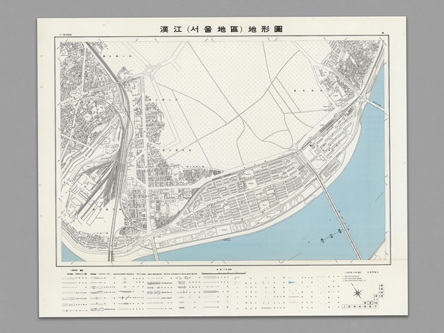 한강 서울지구 지형도(16도엽).  사진 서울역사박물관