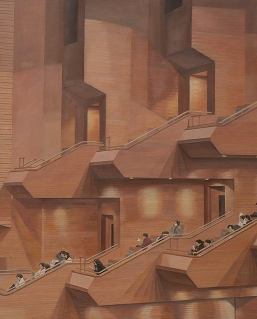 Echo of Silence, 2025, oil on canvas, 162.2x130.3 cm. 이미지 유나갤러리