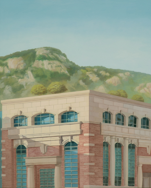 The City of Mountains, 2025, Oil on canvas, 162.2 x 130.3 cm. 이미지 유나갤러리