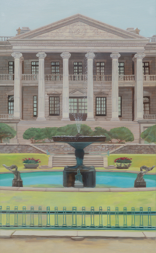 A Splashing Moment, 2025, Oil on canvas, 130.3 x 80.3 cm. 이미지 유나갤러리