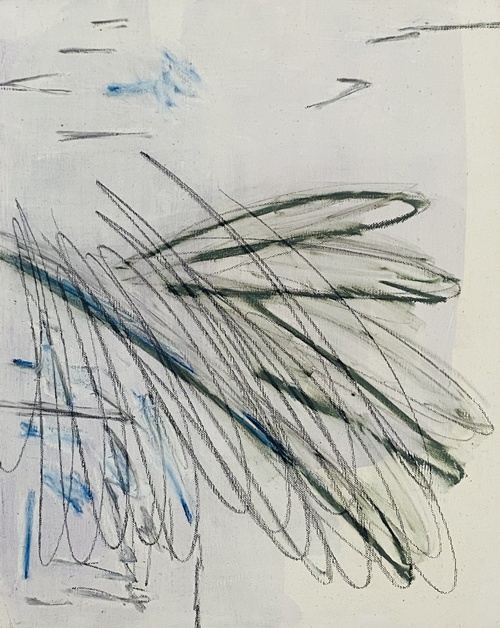 신혜경, Untitled, 2024, Mixed Media  on Canvas, 41x32cm. 이미지 김리아갤러리