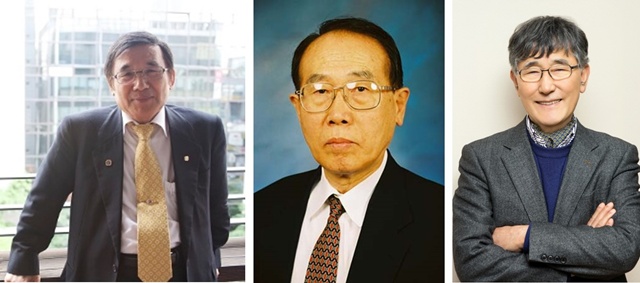 (사진 왼쪽부터) 전세일 국가공인 브레인트레이너협회장, 조장희 고려대 석좌교수, 이시형 세로토닌문화원장. 사진 글로벌사이버대학교