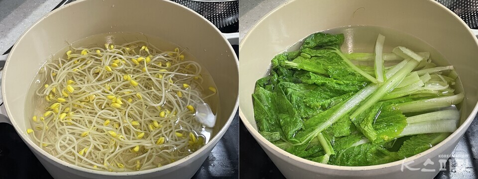 비건 다이어터를 위한 원팬 비빔밥 레시피 3. 사진 백연지 시민기자.