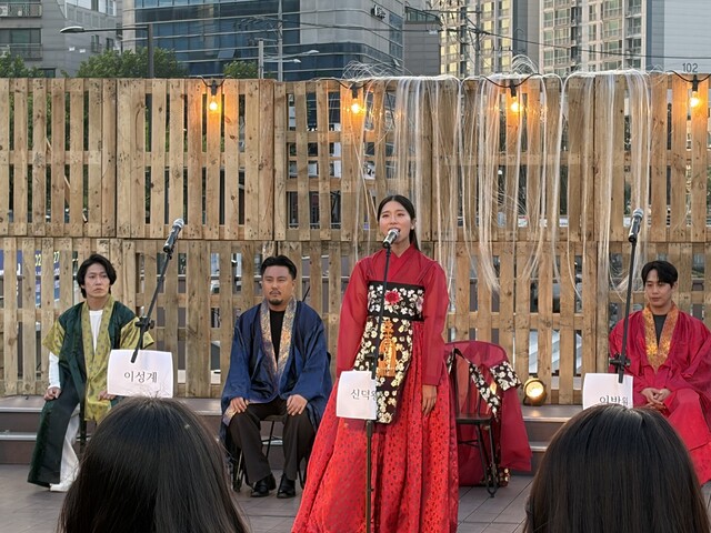 명품극단 뮤지컬 '신덕왕후의 꿈'. 사진 성북연극협회