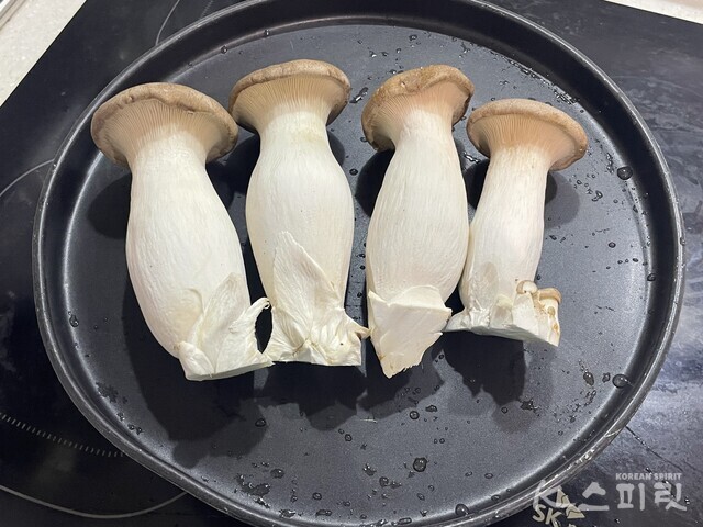 쫄깃 탱글한 새송이 스테이크 레시피 1. 사진 백연지 시민기자.