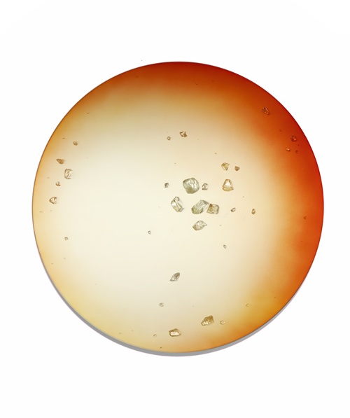 BL23AU10, 2023, Painting on acid etched mirror and laminated glass, 140 x 140cm. 이미지 본화랑