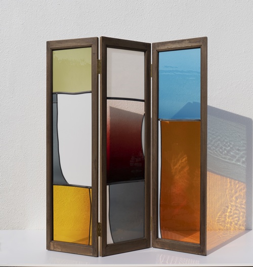240201, 2024, Leaded glass, 160 x 130 x 4(d)cm. 이미지 본화랑