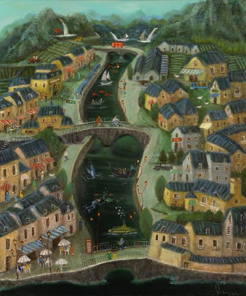 유종, 24번지이야기25007, 2025, Oil on canvas , 72.8 x 61.0cm. 이미지 갤러리벨비