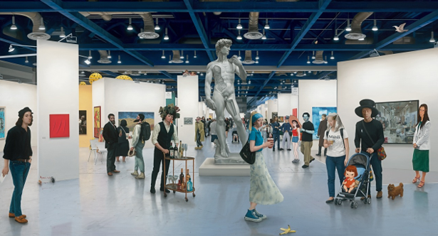 권능, to Polished Calm, 2025, oil on canvas, 92x170cm. 이미지 아뜰리에아키