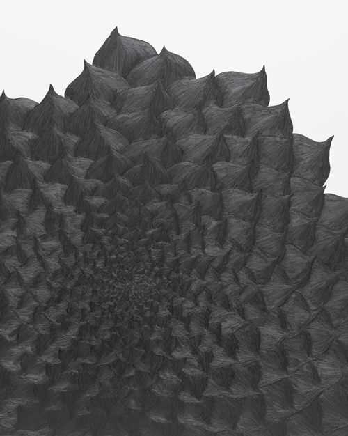 그려보다, 2021, 종이 위에 연필, 100x80cm. 이미지 서울아트나우