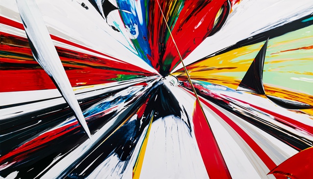 Endless Impact D06, 2025, Acrylic on canvas, 155x89.5cm. 이미지 강민석