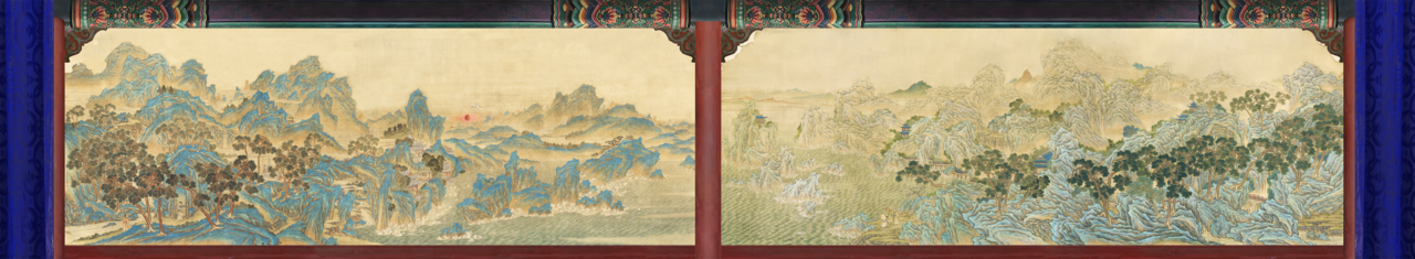 창덕궁의 왕의 집무공간 희정당에 걸린 부벽화. 사진 국가유산청.