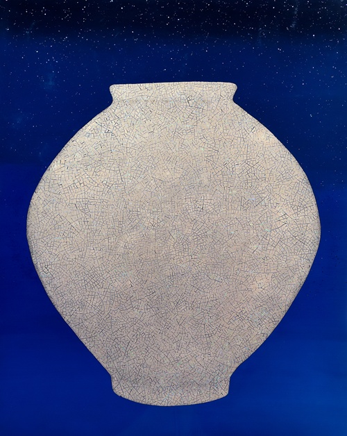 Cosmos, 2024, 옻칠, 나전,  73x91cm. 이미지 하랑갤러리