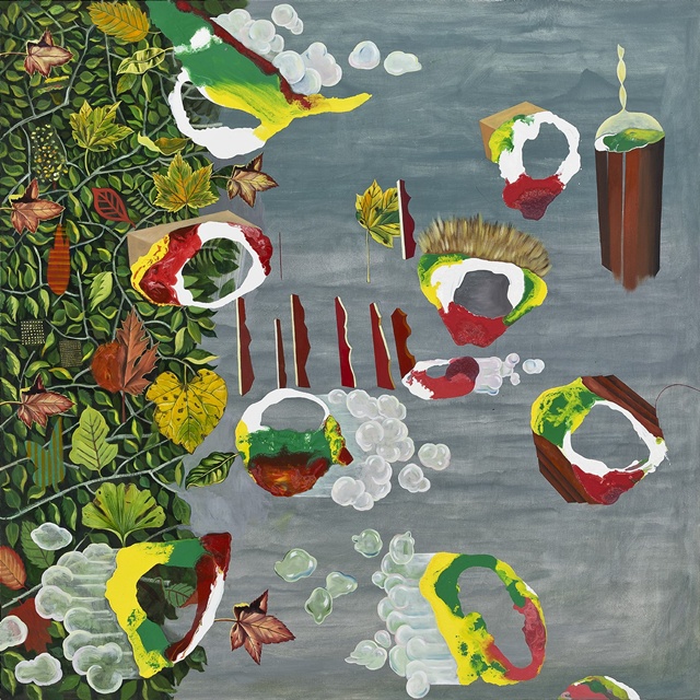 빈칸 채우기, 2025, Oil on linen, 130x130cm. ⓒ 정수진, 이미지 S2A 제공