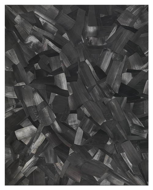 이배Lee Bae, Issu du feu-au15, 2003, Charcoal on canvas, 162 x 130cm. 이미지 조현화랑 제공