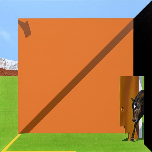 채지민, Untitled, 2025, Oil on Canvas, 60.6 x 60.6 cm. 이미지 갤러리조은