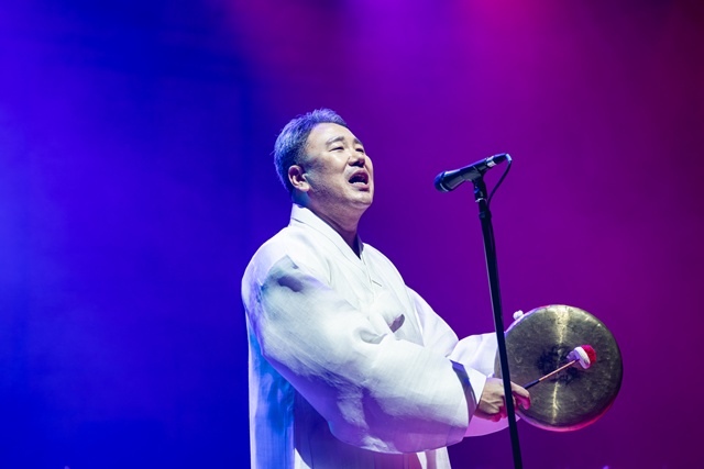 박안지 장단 연구 프로젝트Ⅰ'금산농악' 공연 장면.  아트스퀘어 위아