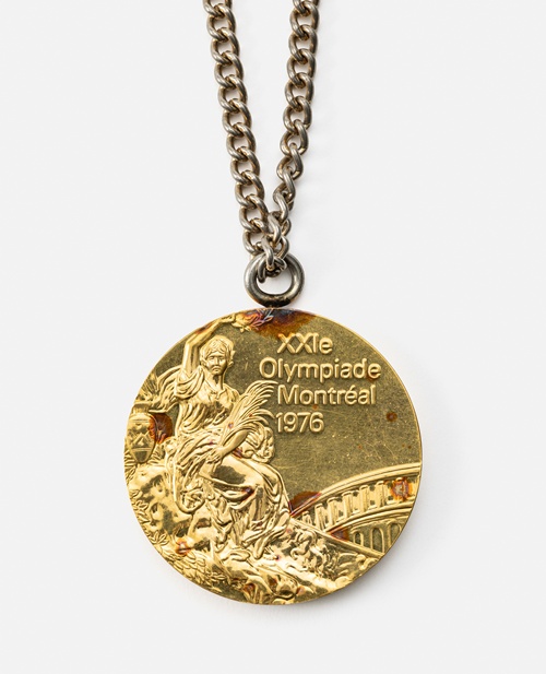 제21회 캐나다 몬트리올 올림픽 양정모 레슬링 선수 금메달. 사진 국가유산청