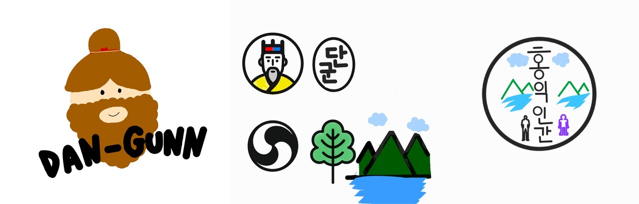 벤자민인성영재학교 학생들이 제작한 디자인 로고들. 사진 벤자민인성영재학교.