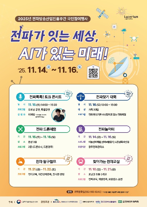 ‘전파가 잇는 세상’ 포스터. 이미지 국립광주과학관.