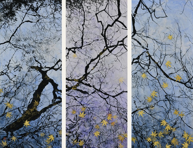 무라카미 리사, Pure mind, Eternal, Grace, 2025, each Iwaenogu,Traditional Japanese paper(Mashi), 220x50x3cm. 이미지 리앤배