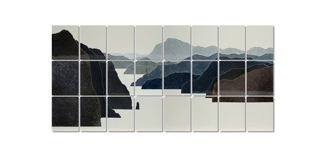 후 하이잉, Landscape149, 2025, 116×238×8cm. 이미지 리앤배