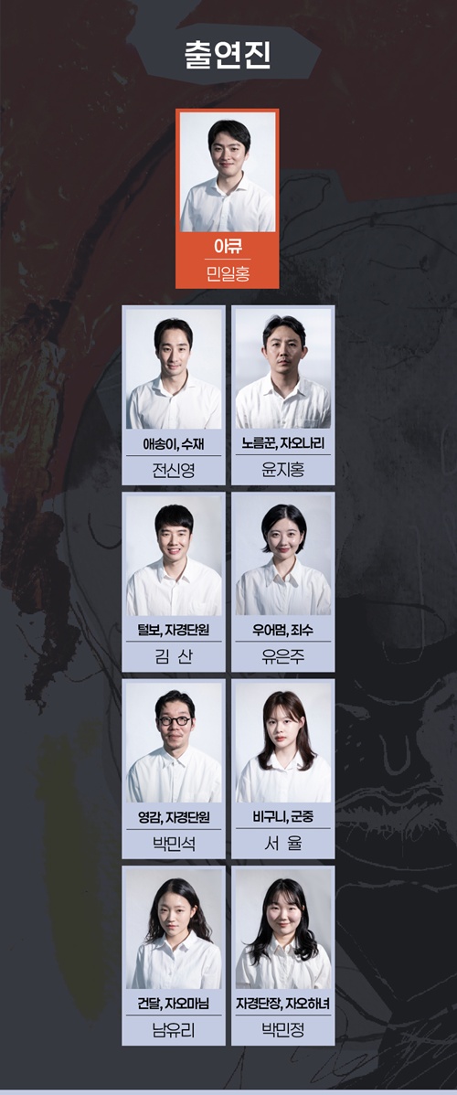 2025 아큐정전 출연진. 이미지 공연창작소 숨