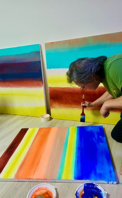 KQ ART 오재익 작가. 사진 (주)조윈